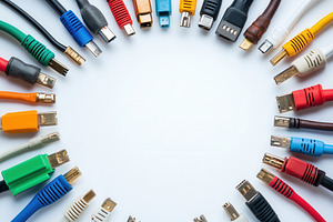 A collection of various cables, a Photo by Pavel_design