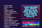 Neon Procreate Brushes, a Brush Add-On by Pawsitively Aesthetic (Thumbnail 9 of 11)