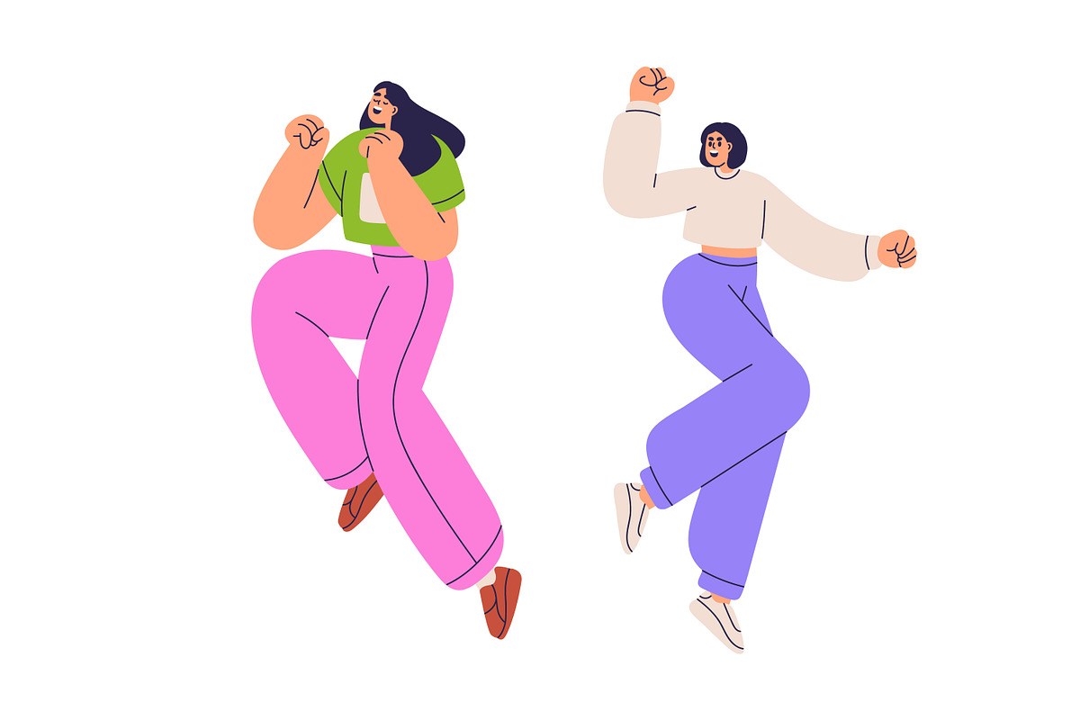 People jumping, celebrating success, a Person Illustration by Good Studio (Photo 7 of 8)