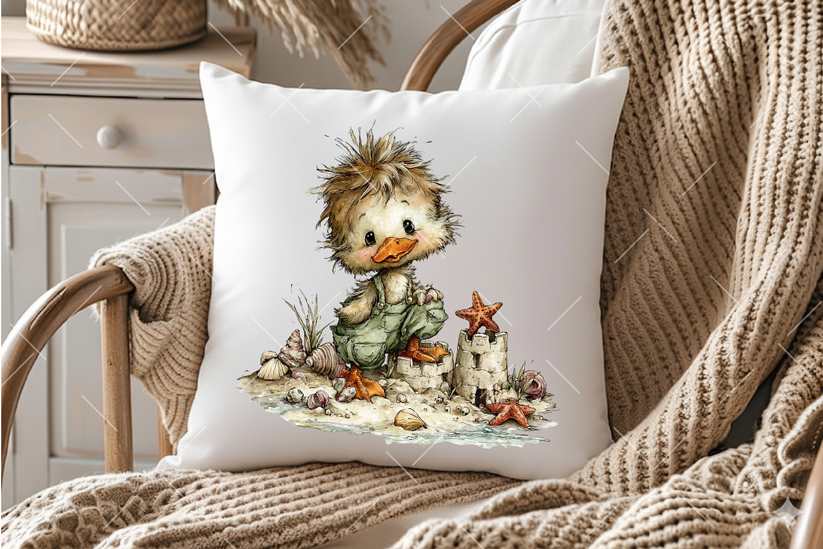 Cute Beach Chick PNG Clipart, a Seasonal Illustration by OK Design (Photo 4 of 6)