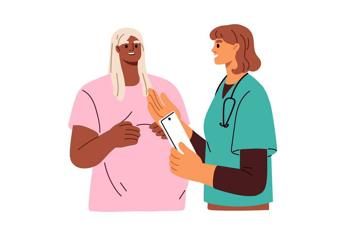 Patients visit doctors. Health exam, a Healthcare Illustration by Good Studio (Photo 9 of 9)