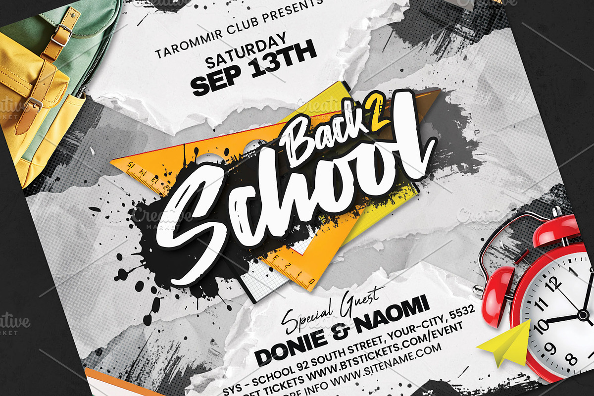 Back To School Flyer Template, a Flyer Template by Tarommir (Photo 3 of 3)