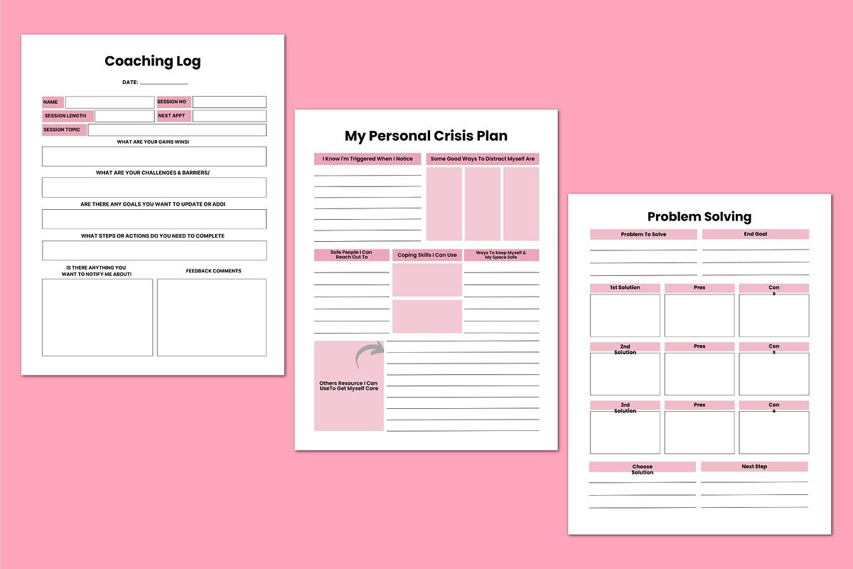 2026 Growth Mindset CoachingWorkbook, a Stationery Template by Shumaya (Photo 3 of 4)