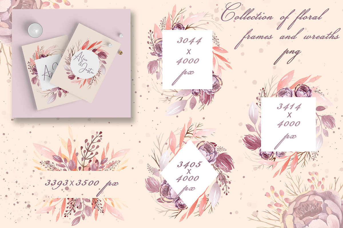Autumn Floral Watercolor Clipart, a Decorative Illustration by LenArt (Photo 5 of 18)