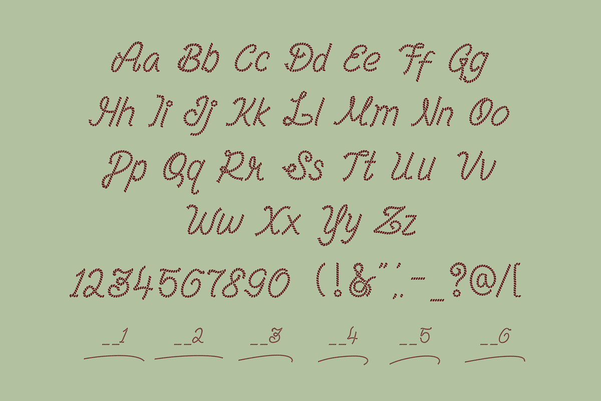 SFC Western Rope, a Script Font by Skilline Supply Co. (Photo 4 of 5)