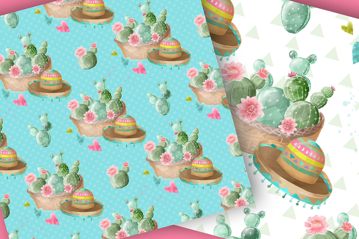Cute Llamas digital paper pack, a Pattern Graphic by designloverstudio (Photo 3 of 7)
