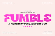 Fumble Sans Font, a Sans Serif Font by Salt & Pepper Designs (Thumbnail 1 of 9)