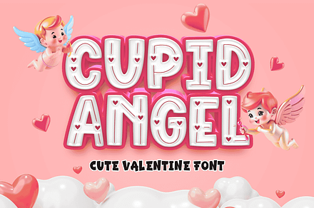 Cupid Angel, a Sans Serif Font by Mozatype