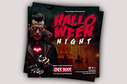 Halloween Party Flyer Template, a Flyer Template by Posterfello (Thumbnail 1 of 4)