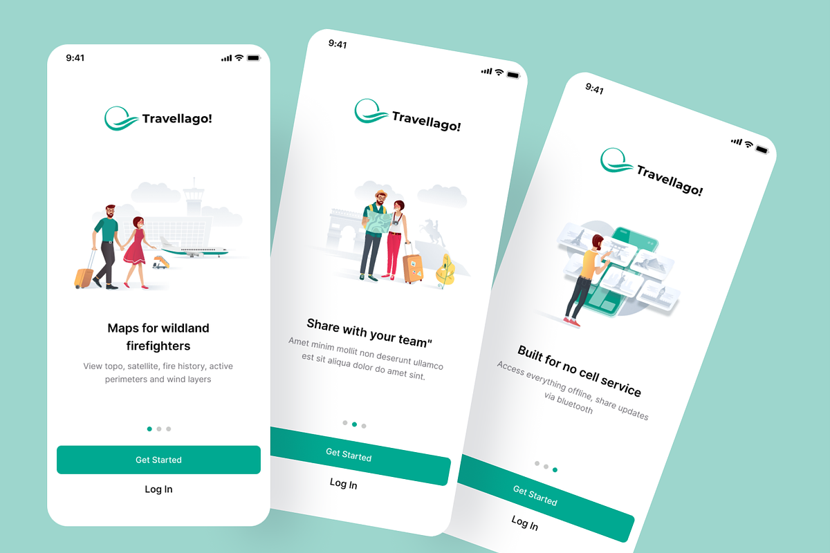 Travel App UI Kit, an App Template by Ahmed Rubel (Photo 3 of 6)