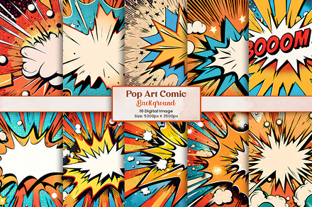 Vintage pop art comic background
