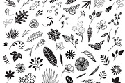 300 Hand Drawn Florals, an Illustration by Designdell (Thumbnail 3 of 7)
