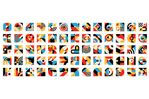 Abstract geometric elements, an Illustration by Vector Tradition
