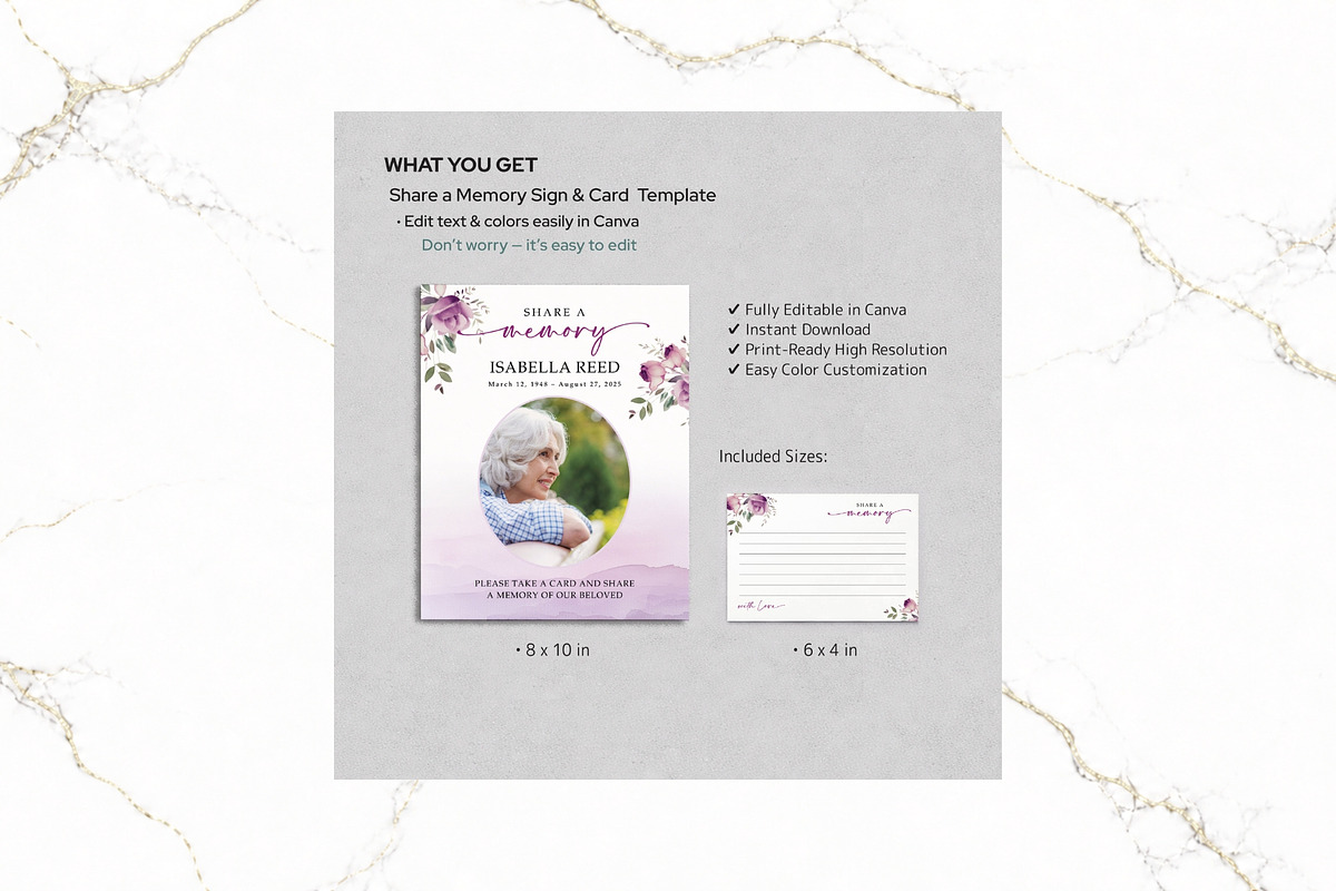 Share a Memory Sign & Card CV FR009, a Poster Template by TyphoonStudio (Photo 2 of 6)
