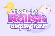 Rolish | Cheerful Child Look, a Font by RT Studio (Thumbnail 1 of 10)