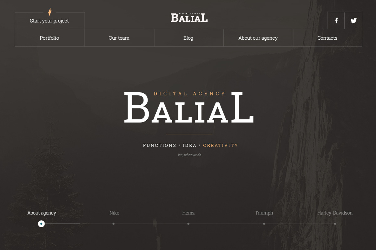 Balial PSD portfolio theme, a Websites & App Template by equoru (Photo 1 of 5)