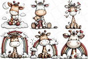 Cute Funny Giraffe - Whimsical Clipa, an Illustration by DreamPrint404 (Thumbnail 4 of 6)