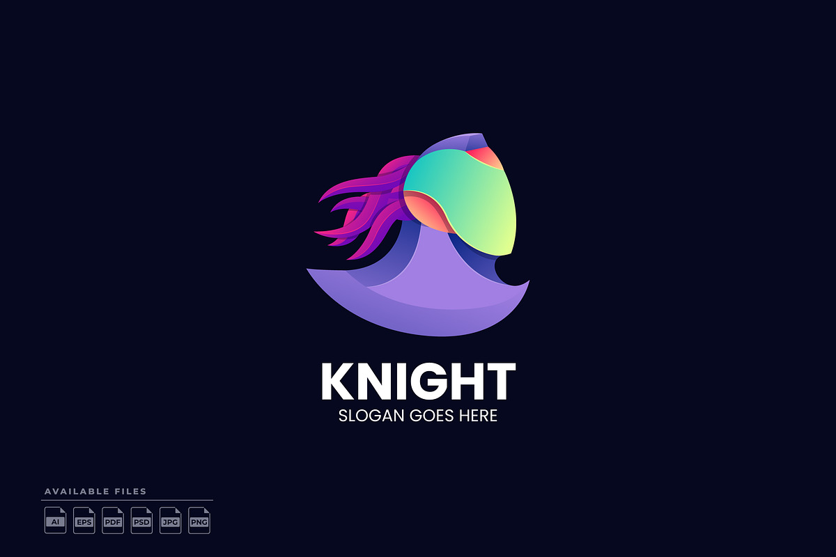 Knight Gradient Colorful Logo, a Branding & Logo Template by Zeer Graphic