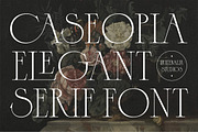 Caseopia Elegant Display Serif Font, a Serif Font by Letteralle Studios (Thumbnail 1 of 10)