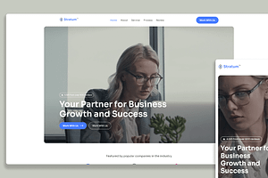 Stratum - Figma Business Template, an UI Kit Template by Flow Samurai Templates