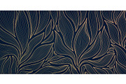 Luxury line leaves art deco patterns, a Pattern Graphic by Marylia (Thumbnail 10 of 16)