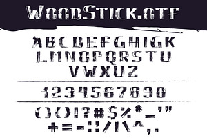 WoodStick Font