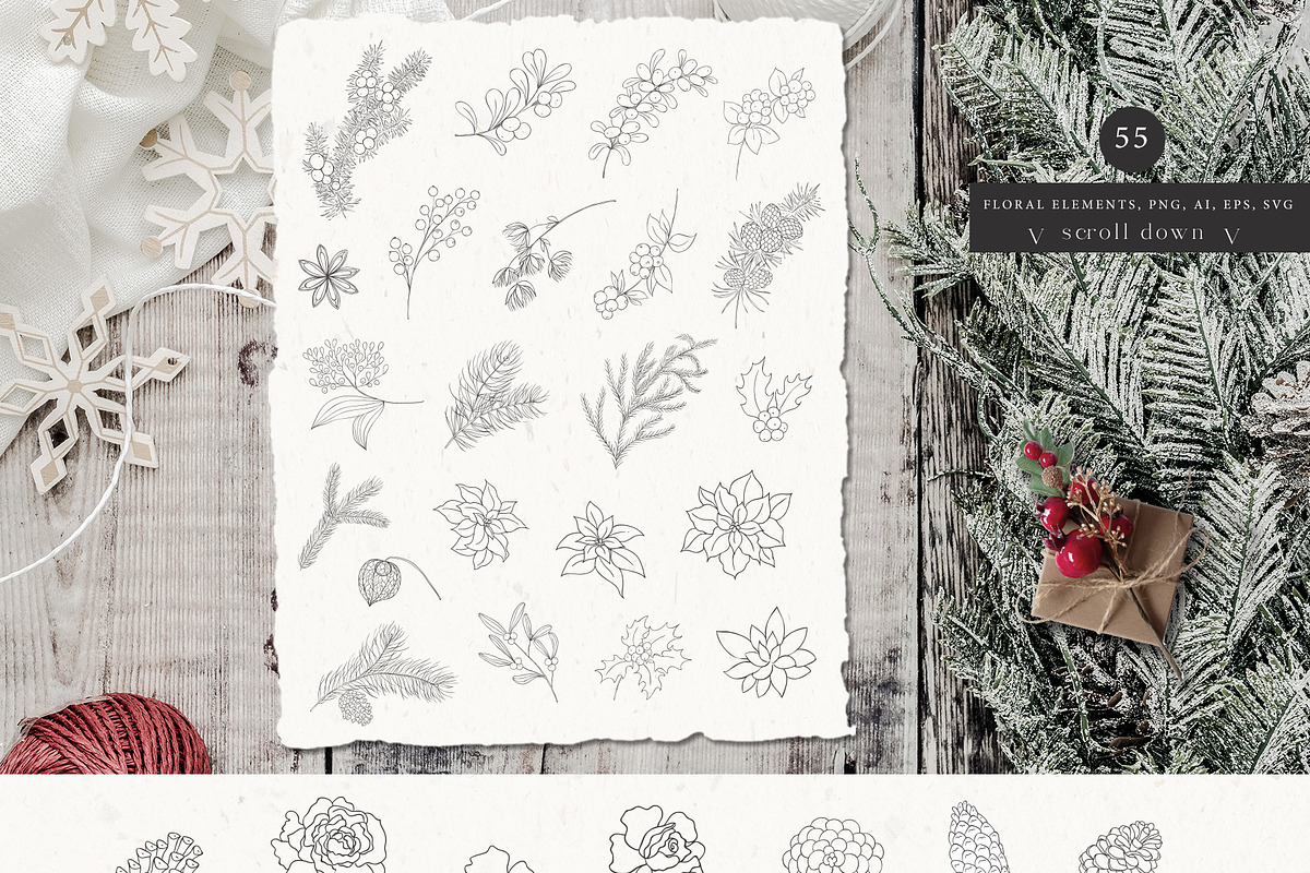 Сool CHRISTMAS Bundle., a Seasonal Illustration by Designwork (Photo 29 of 73)
