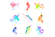 26 Watercolor Unicorn Illustrations, an Illustration by Heartmade by Claudia (Thumbnail 2 of 4)