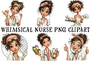 Whimsical Nurse PNG Clipart, an Illustration by OK Design (Thumbnail 2 of 6)
