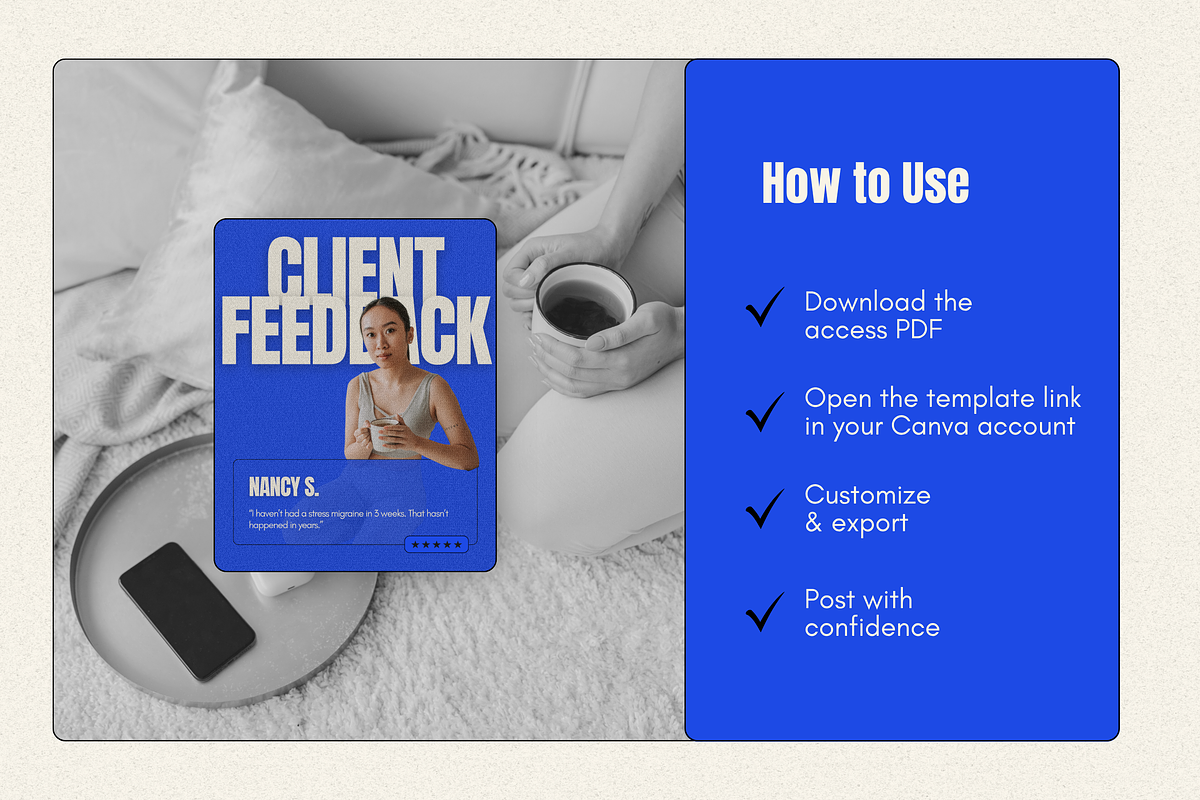 100 Instagram Post Templates I CANVA preview 4