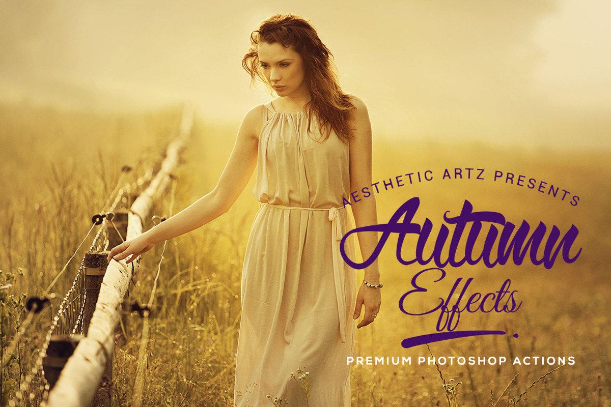 Aesthetic Autumn Effects PS Actions