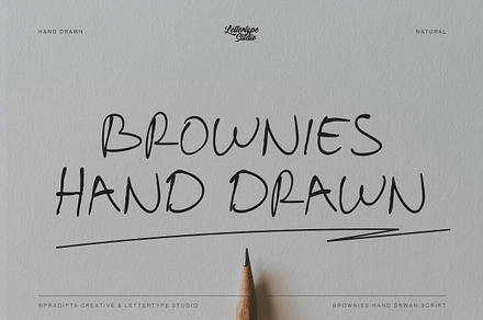 Brownies Handdrawn Natural Script