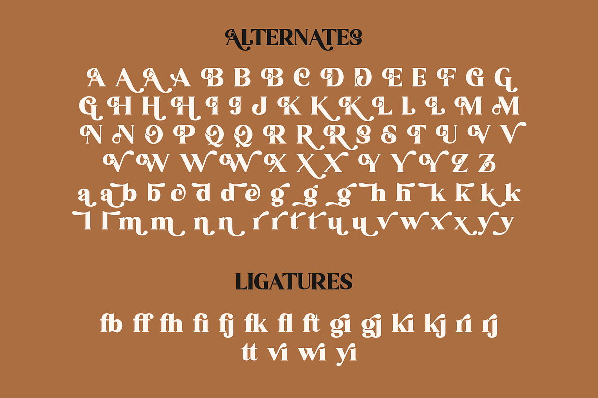 Sunshine Orange - Retro Serif Font, a Serif Font by Myn Type (Photo 12 of 13)