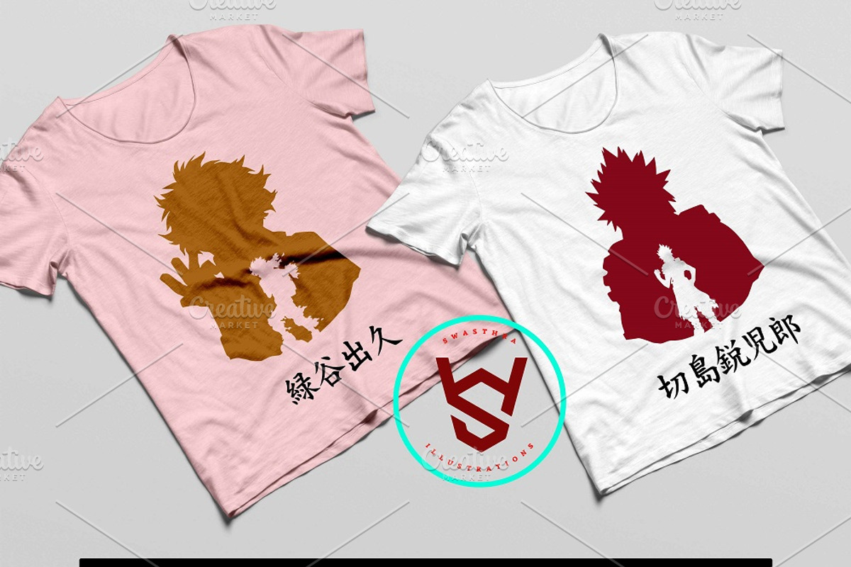 25 My Hero Anime Silhouette Bundle, an Object Graphic by FancyDesignStudio (Photo 2 of 7)