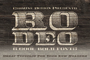 Rodeo Typeface, a Serif Font by Cruzine (Thumbnail 4 of 5)