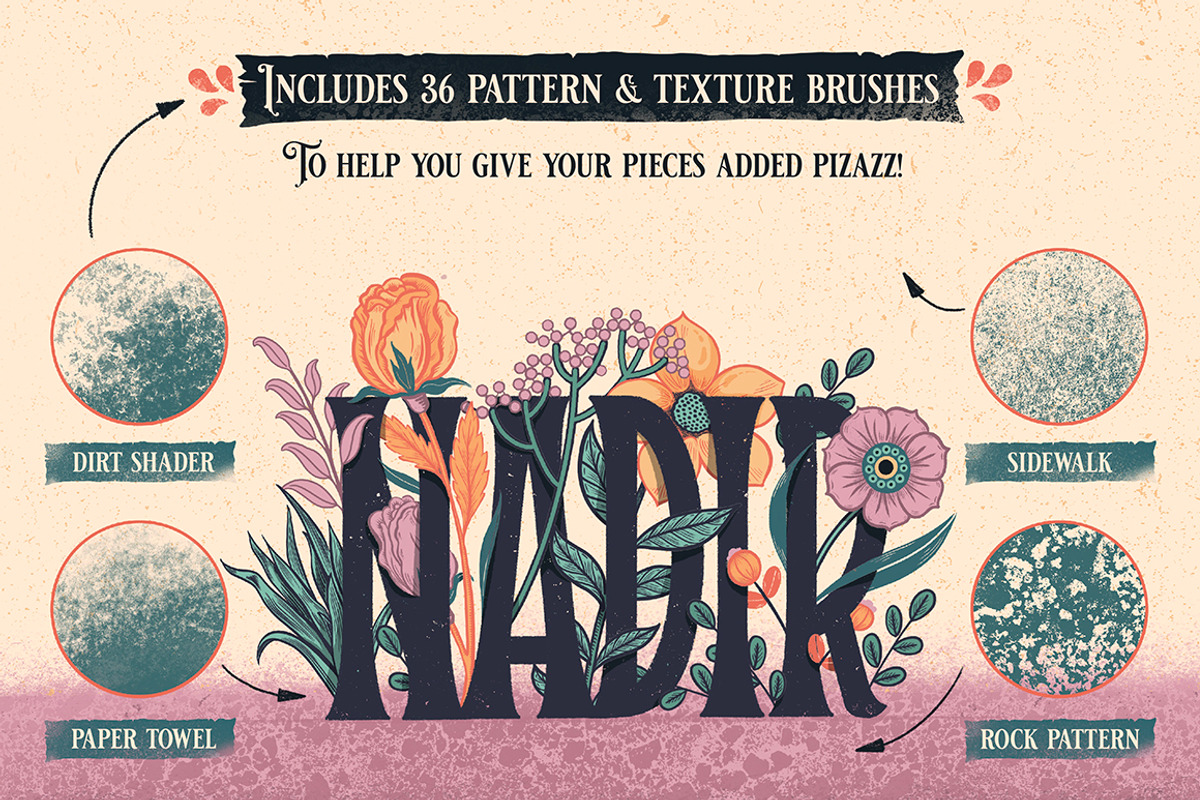 Procreate Design Brush Stamp Kit 1, a Brush Add-On by Debi Sementelli (Photo 11 of 30)