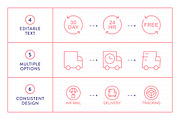 Shipping & Delivery Line Icons, an Outline Icon by Made by Made (Thumbnail 4 of 10)