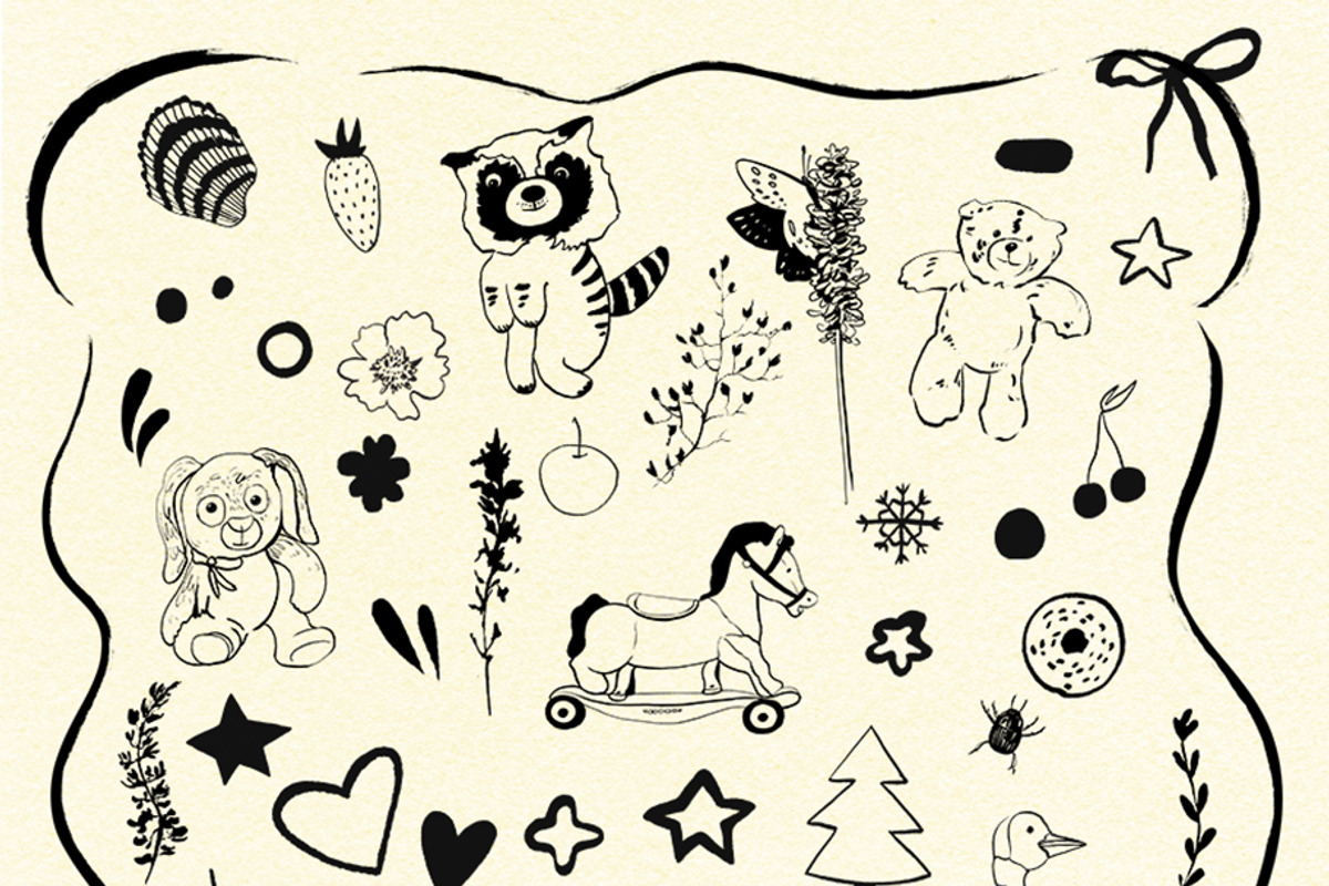 Wimsy illustrations, frames, pattern, an Object Illustration by Vero Arts (Photo 12 of 14)