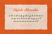 Peachy Lime – Retro Script Font, a Script Font by Salamahtype (Thumbnail 7 of 8)