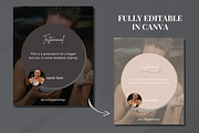 Dark Wellness Instagram Templates, a Social Media Template by SociallyyCreative (Thumbnail 7 of 10)