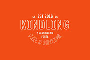 Kindling - Hand Drawn Font, a Sans Serif Font by James Lafuente (Thumbnail 1 of 5)