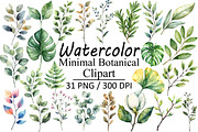 Watercolor Minimal Botanical, an Illustration by Design Market (Thumbnail 1 of 3)