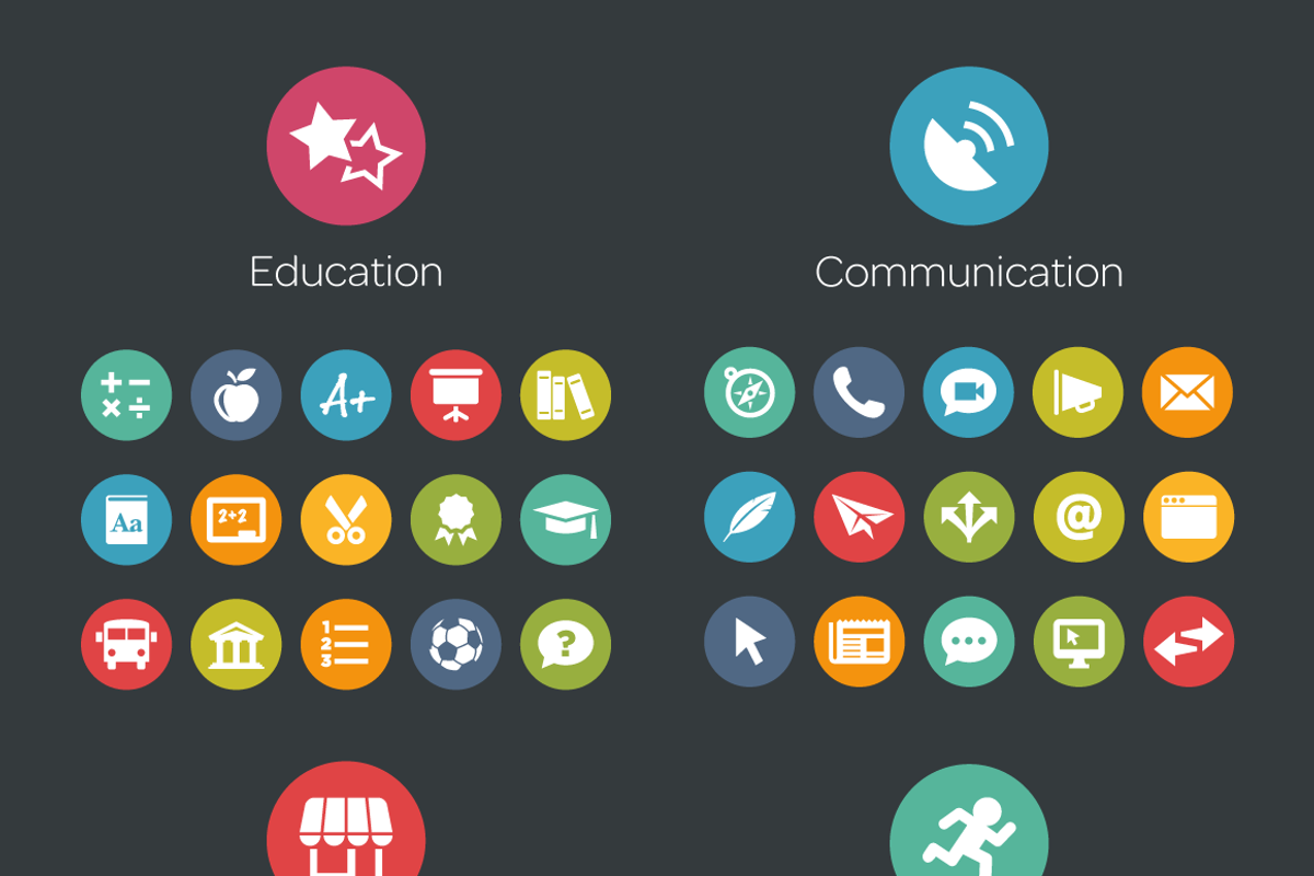 Circle Icons Bundle preview 4