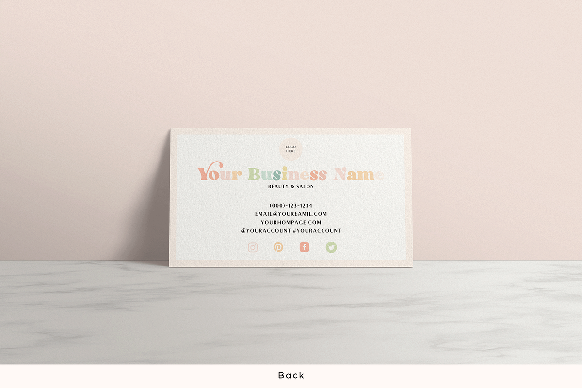 Pastel Loyalty Card Canva Template, a Business Card Template by Hellohastore (Photo 4 of 10)