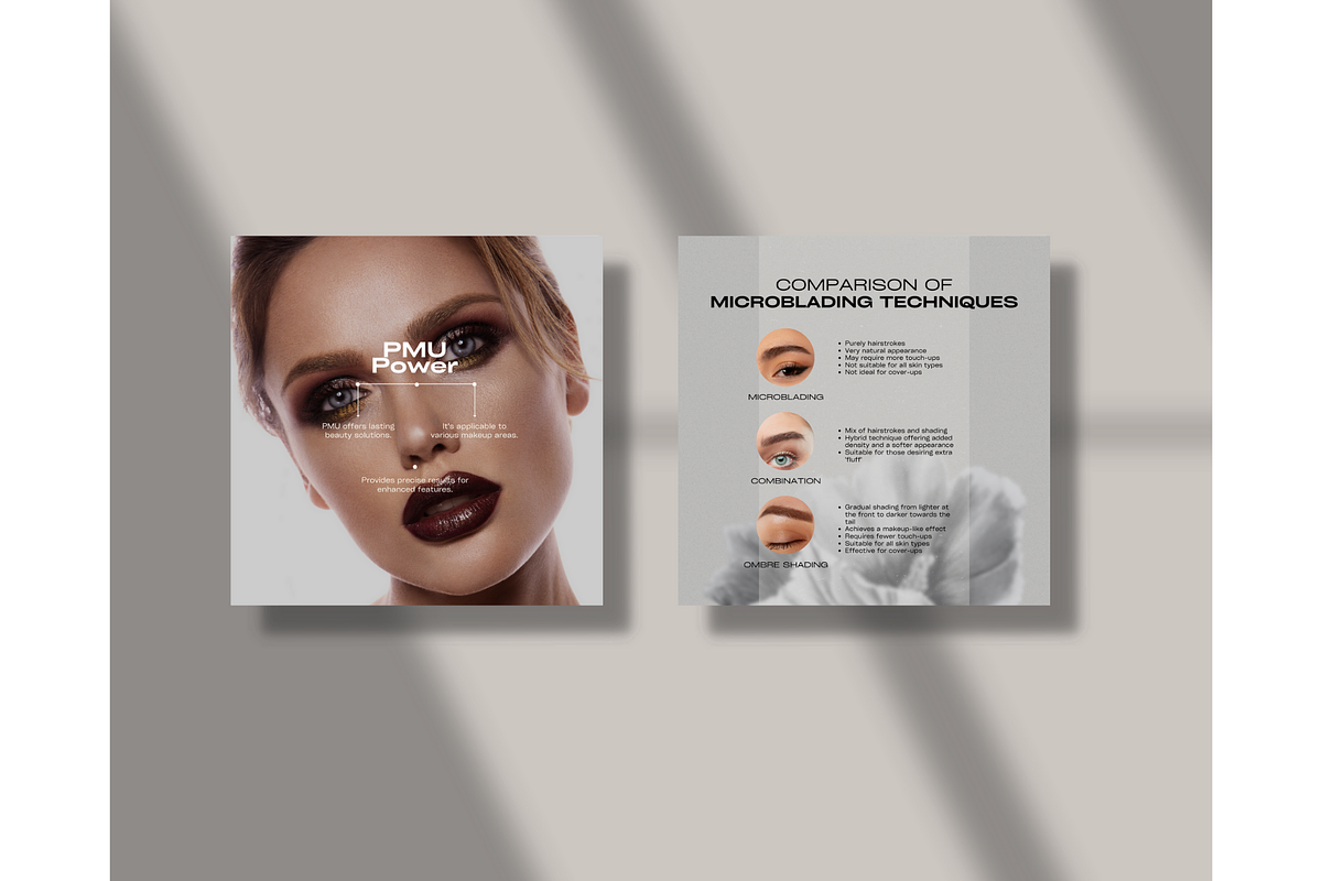 PMU & Microblading Template - Canva, a Social Media Template by TheTemplateTopia (Photo 3 of 10)