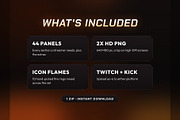 Fire Twitch & Kick Panels, an Object Graphic by Gear Store (Thumbnail 6 of 7)