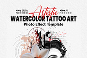 Artistic Watercolor Tattoo Art, an Action Add-On by MRI STUDIO (Thumbnail 27 of 28)