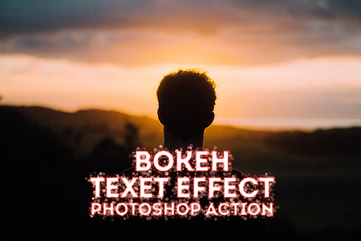 Bokeh Text Effect Photoshop Actions, an Action Add-On by yantodesign (Photo 11 of 13)