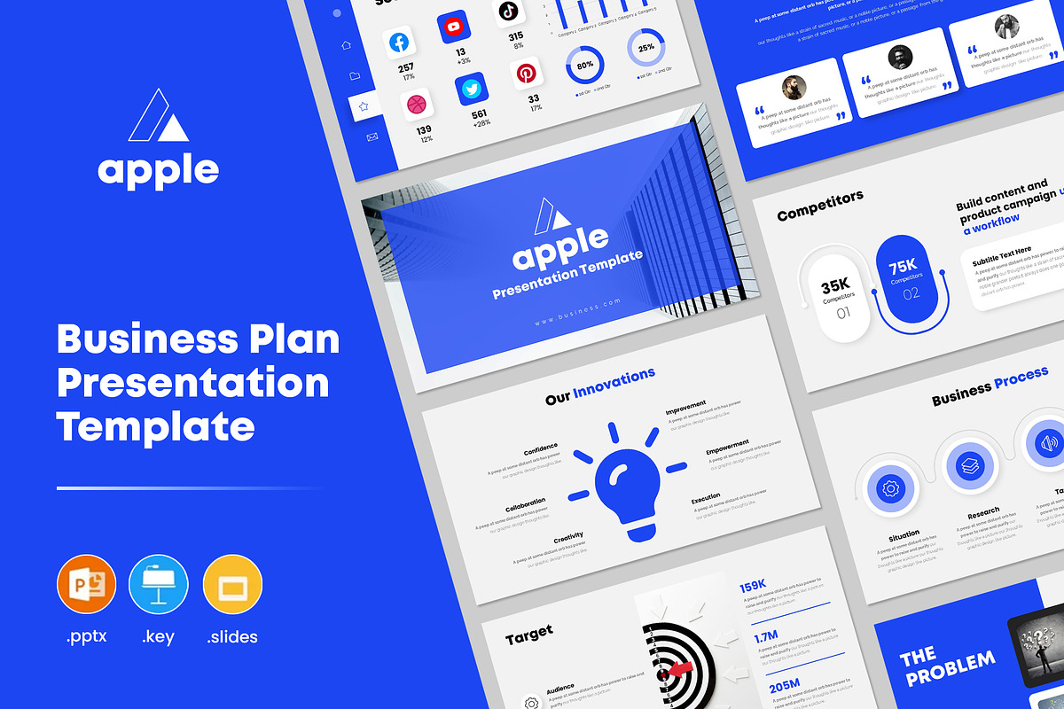 Business Presentation Template, a Presentation Template by CreativeSlides