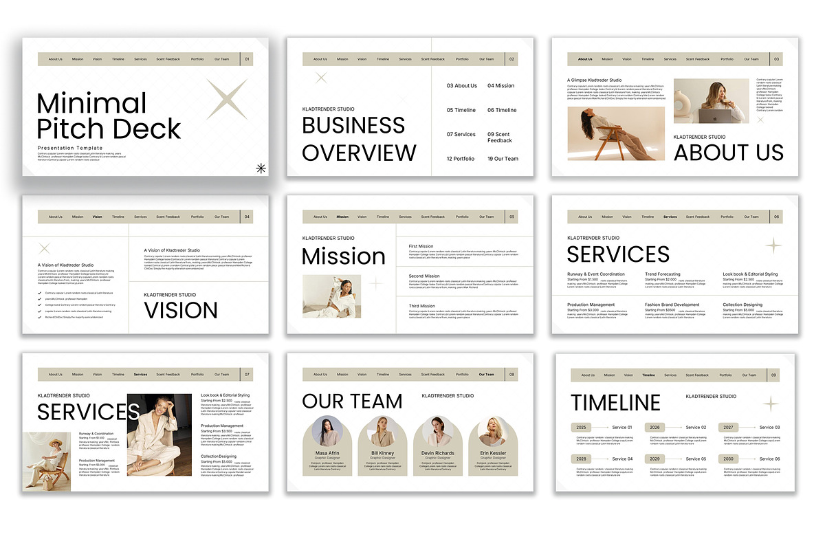 Minimal Pitch Deck Presentation preview 4